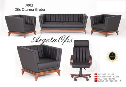 Deri kaplama estetik 7002 Büro Oturma Grupları
