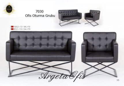 Farklı renklerde sunulan estetik 7030 Büro Oturma Grupları