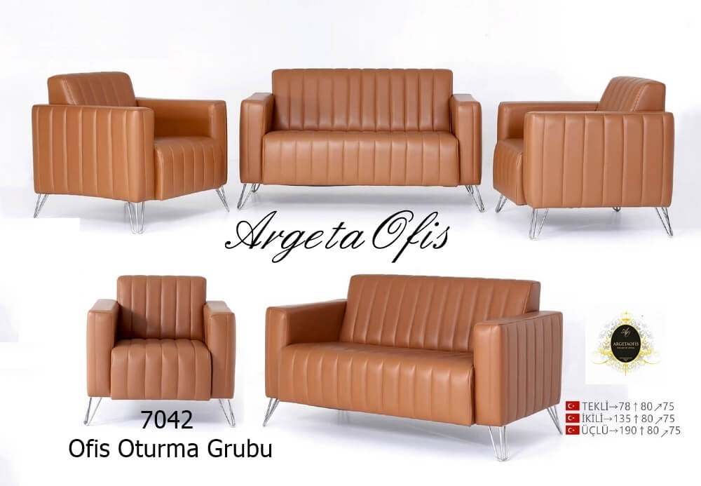7042 Büro Oturma Grupları Zarif dikiş detaylarıyla estetik 7042 Büro Oturma Grupları.