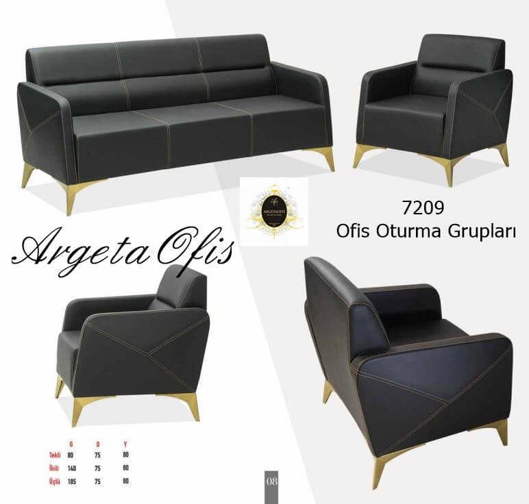 7209 Büro Oturma Grupları Dinamik bir ofis alanında yer alan estetik 7209 Büro Oturma Grupları.