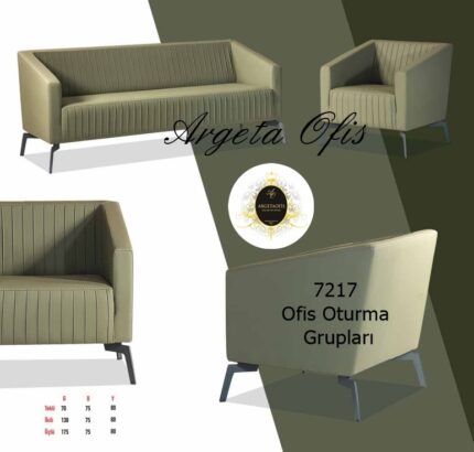 Şık ve modern tasarıma sahip estetik 7217 Büro Oturma Grupları.